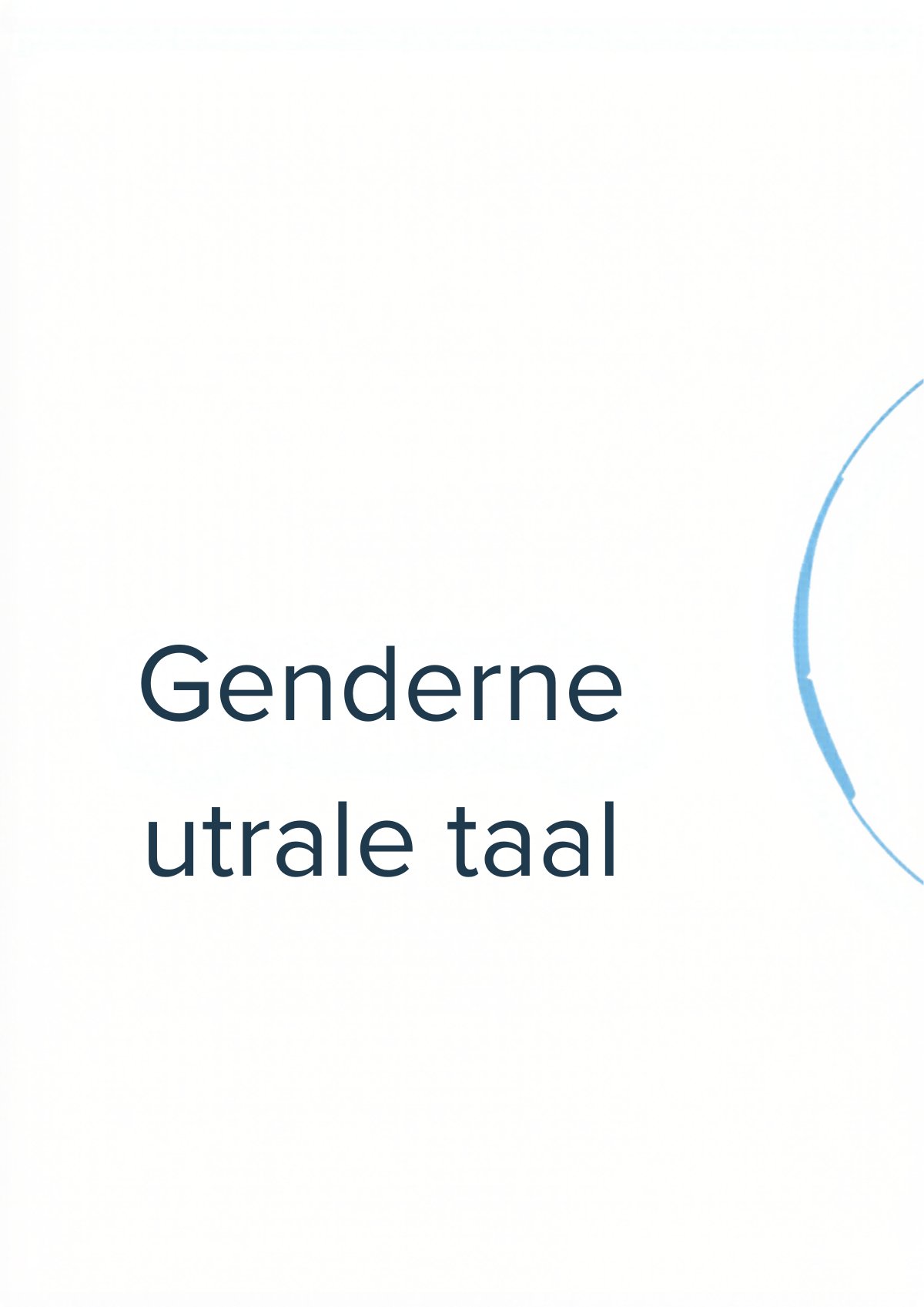 Genderneutrale taal